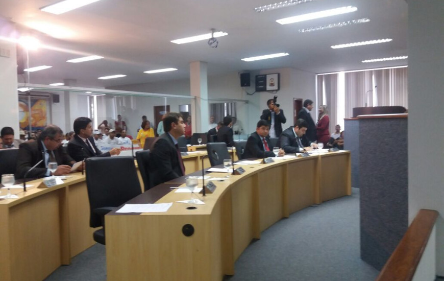 Vereadores em sessão nesta 3ª, na Câmara de Palmas