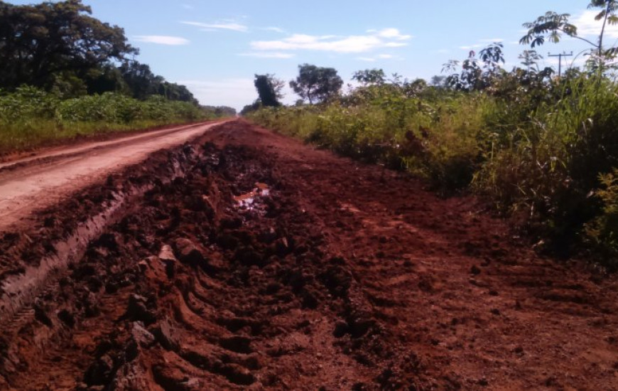 Estradas precárias em Lagoa da Confusão