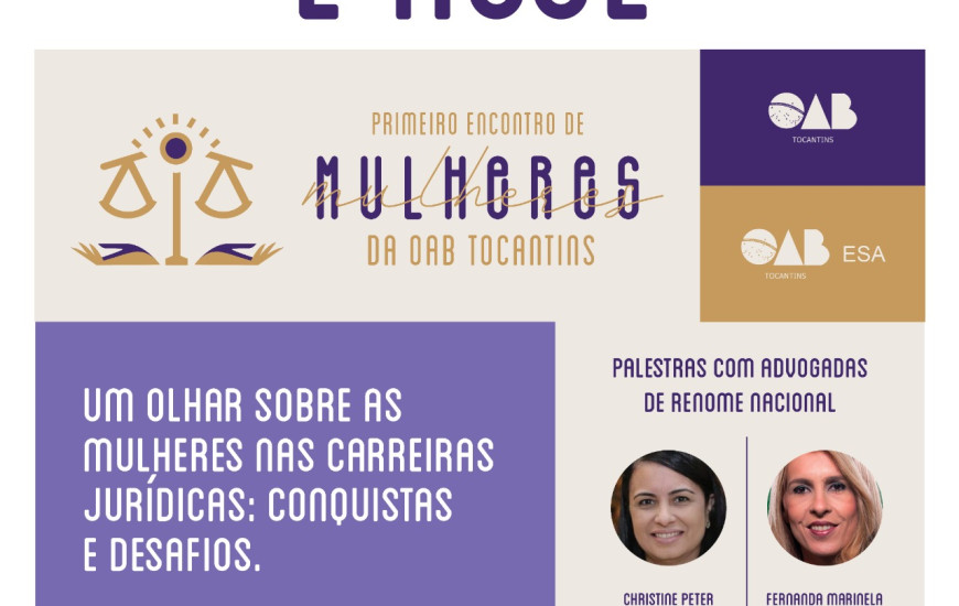 O credenciamento começa as 18h30, na sede da OAB Tocantins