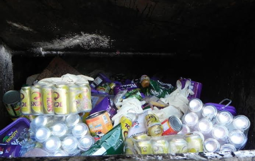 Produtos apreendidos foram descartados