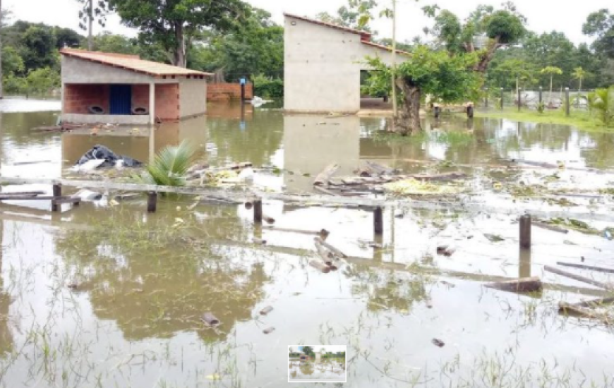 Enchente em Miracema.