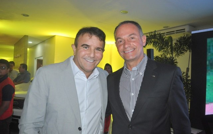 Eduardo em evento da Kia nesta terça-feira, 21