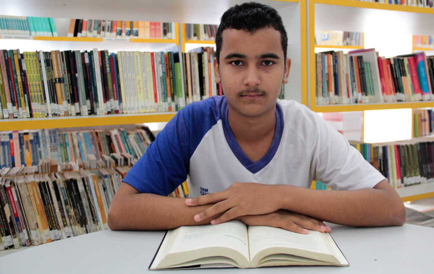 Aluno João Pedro do CEM Castro Alve