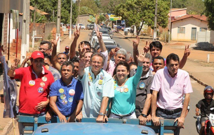 Caravana da coligação em Peixe