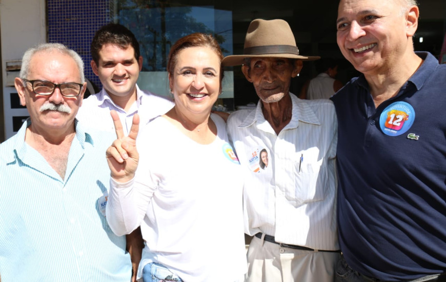 Kátia Abreu participou de caminhada na Avenida Tocantins