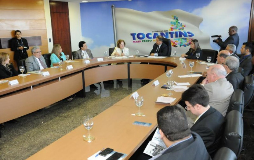 Ministra foi recebida em reunião no Palácio