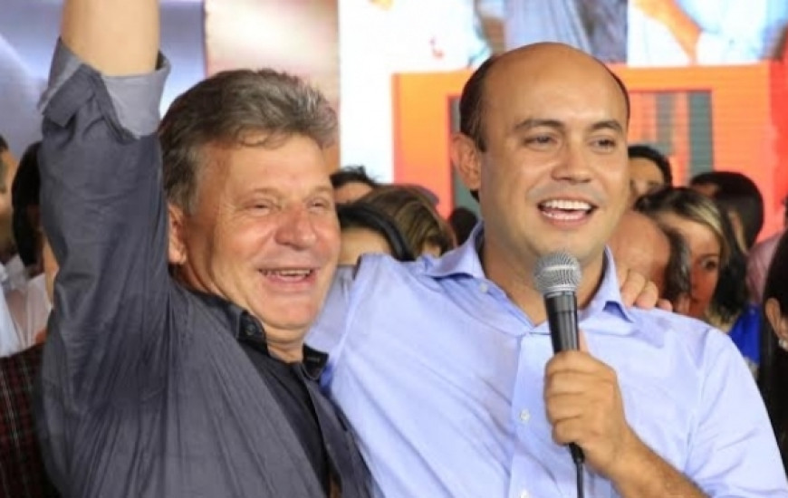 Sandoval e Angelo em campanha eleitoral durante eleições 2014