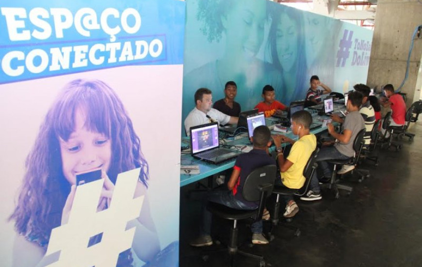 Visitantes podem acessar a internet no evento
