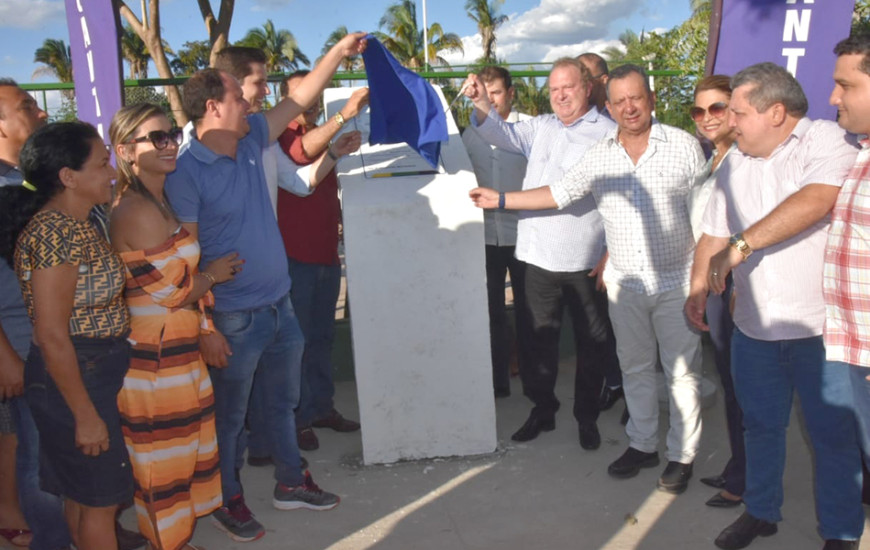 Solenidade de inauguração do trecho rodoviário.