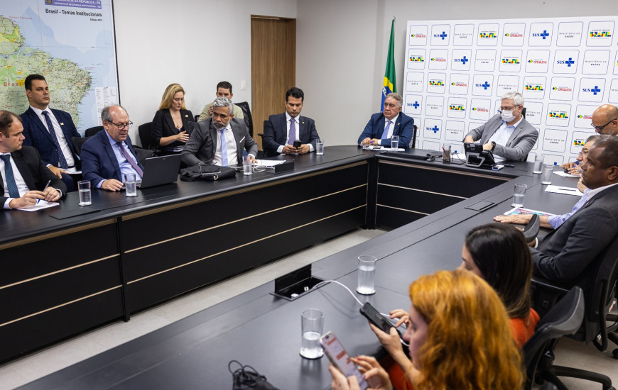  Laurez Moreira reúne-se com o secretário-executivo do MS, Adriano Massuda