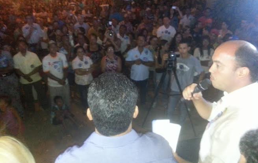 Sandoval em reunião em Palmeirópolis