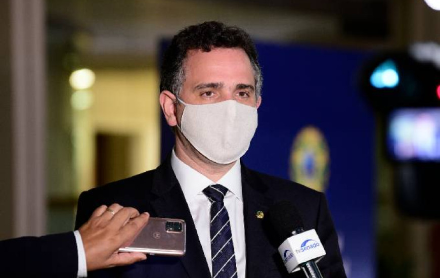 Presidente do Senado, Rodrigo Pacheco (DEM-MG).