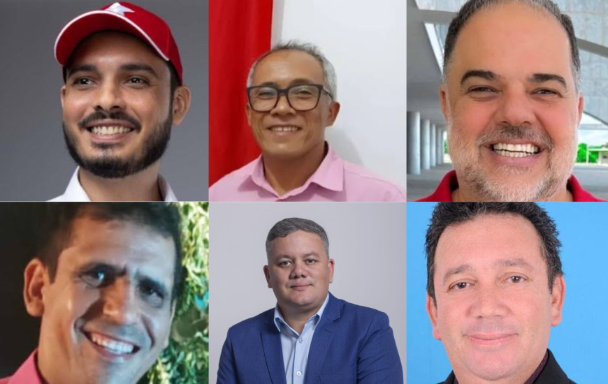 Da esq p/ dir e de cima para baixo: Nile, Jozafa, Luís Antônio, Itamar e Valdezo