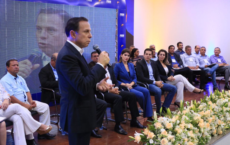 Dória falou a empresários e políticos do Tocantins