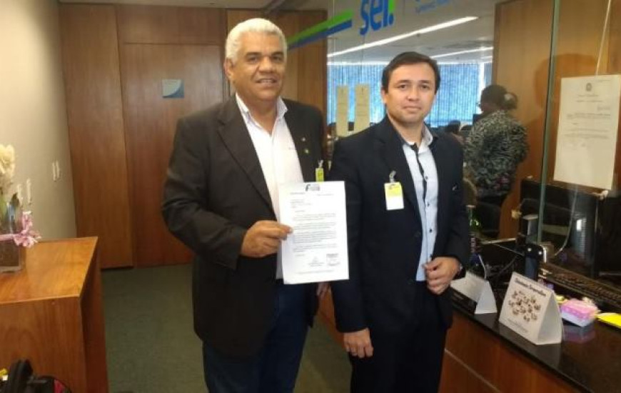 Presidente da Fesserto protocolou ofício no STF