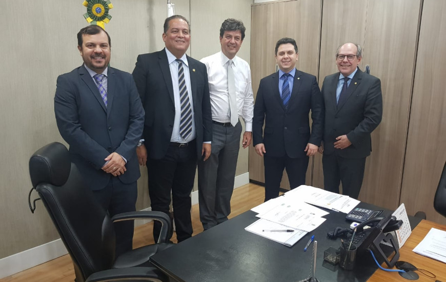 Em audiência com Tiago Dimas, Ronaldo Dimas e Eduardo Gomes