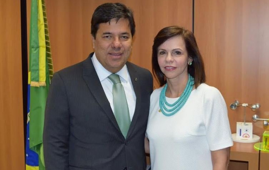 Mendonça Filho e a deputada Dorinha