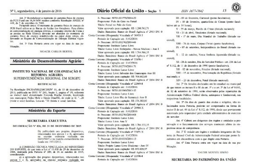 Diário Oficial da União