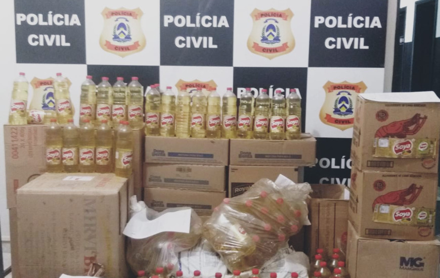 Parte do carregamento foi recuperado pela Polícia Civil. 