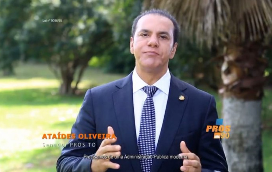Senador Ataídes durante programa nacional do PROS
