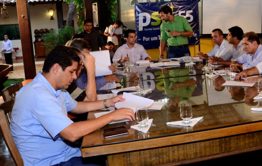 Valdemar Junior na convenção do PSD