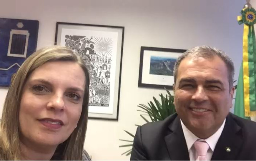 Governado em encontro com o ministro do interino do Meio Ambiente, Marcelo Cruz