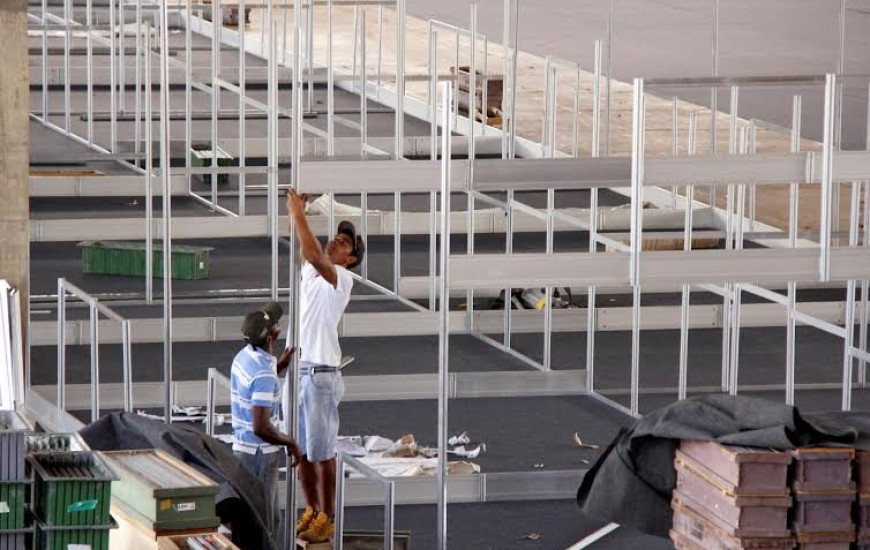 Estrutura deve ficar pronta até o dia 16