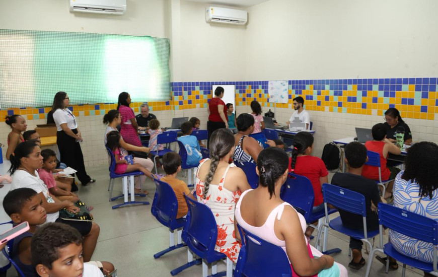 Um dos momentos de atividades do TCE de Olho no Futuro