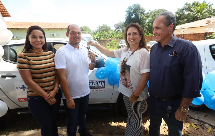 Senadora e o prefeito Saulo Milhomem