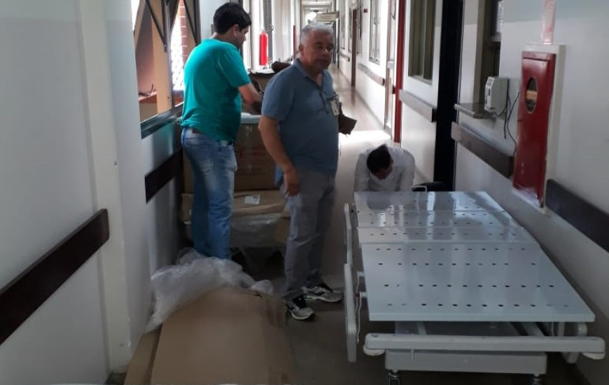 Camas entregues no HGP