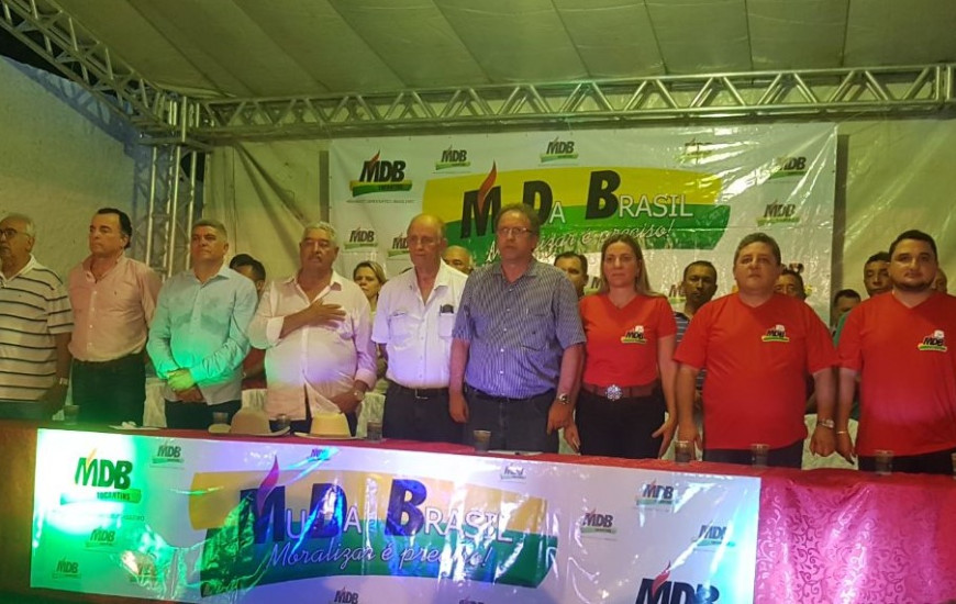 Miranda participa de evento do MDB em Sítio Novo