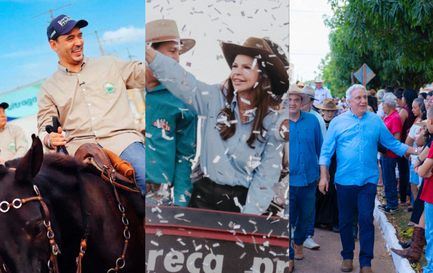 Pré-candidatos ao Governo do Estado em andanças por exposições agropecuárias