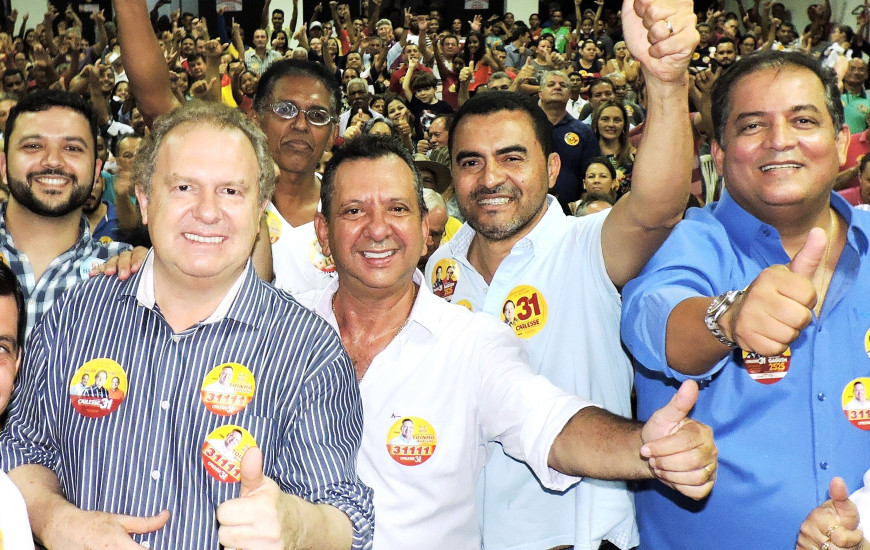 Correligionários estiveram durante o evento que reuniu certa de 1,3 mil pessoas