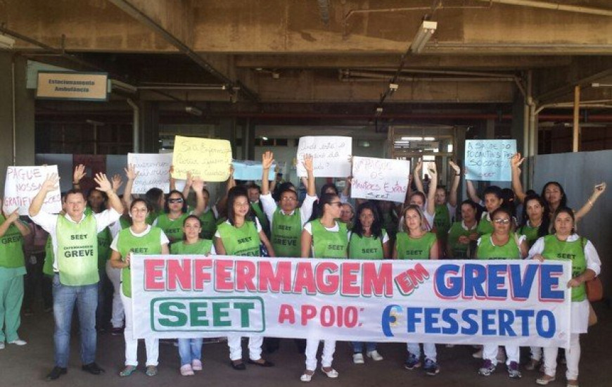 Enfermeiros em greve
