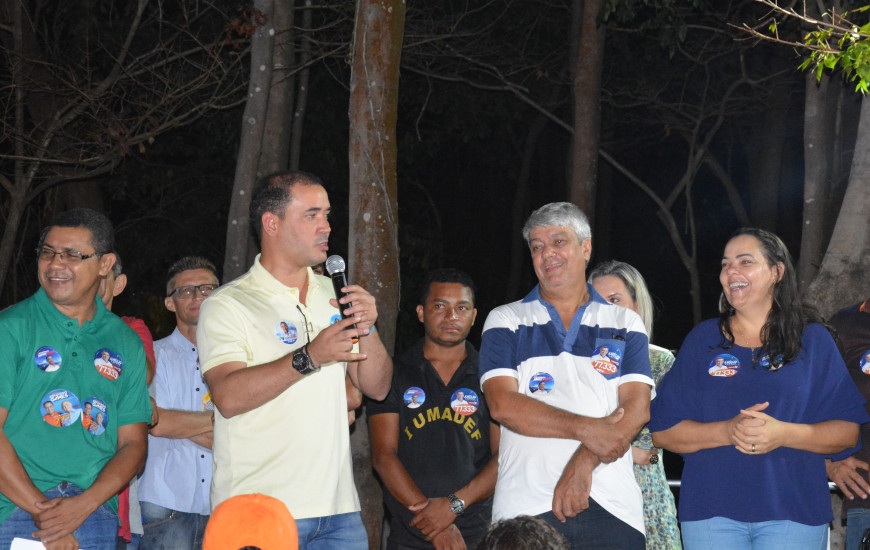 Candidato esteve em campanha pelo Bico do Papagaio durante esta sexta-feira