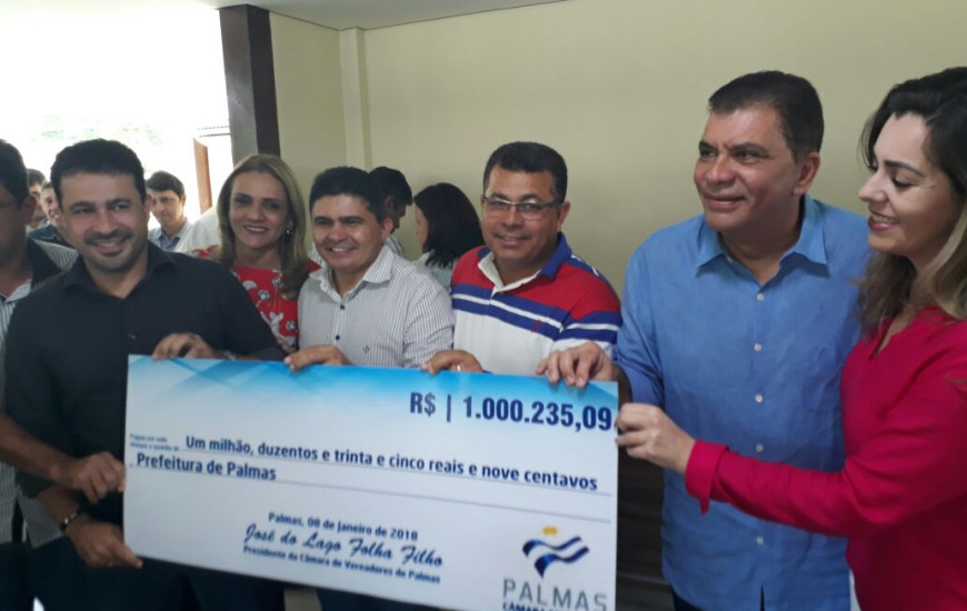 Recursos são devolvidos à Prefeitura de Palmas