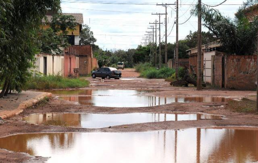 Quadra na Capital aguarda pavimentação