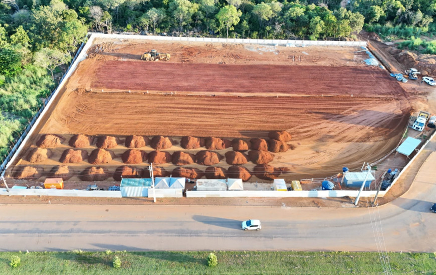 Canteiro de obras da nova subestação