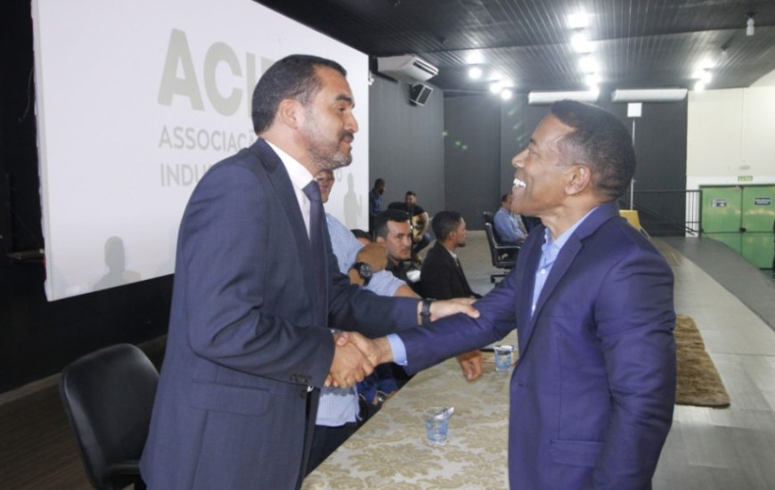 Governador Wanderlei Barbosa e empresário Joseph Madeira.