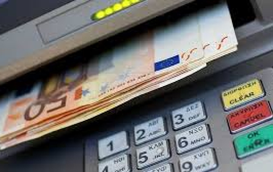 Dinheiro está disponível para saque.