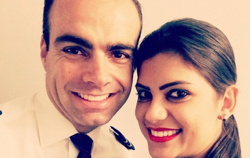 Tiago Segatto Rocha e esposa Beatriz