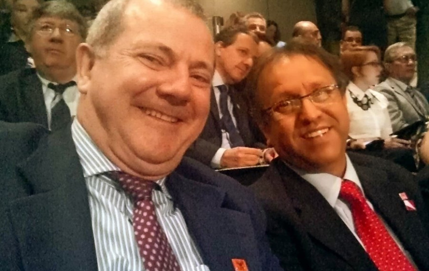 Miranda na CNA, ao lado de Henneman