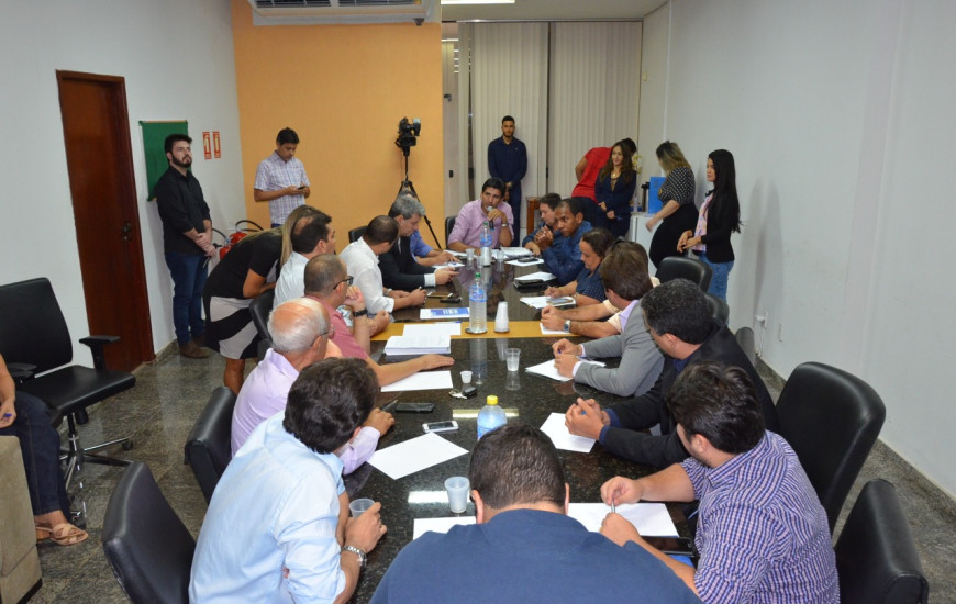 Reunião foi realizada ontem, na Câmara de Palmas