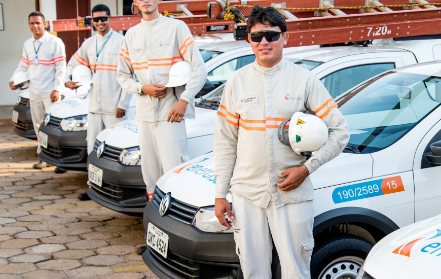 Equipes operacionais nas localidades.