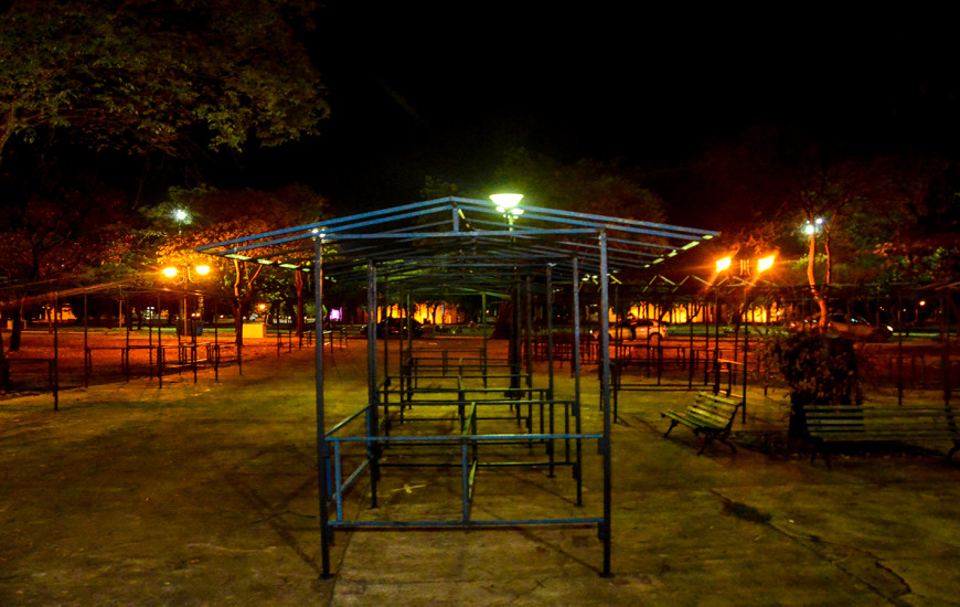 Estrutura da Feira do Bosque em Palmas - TO.