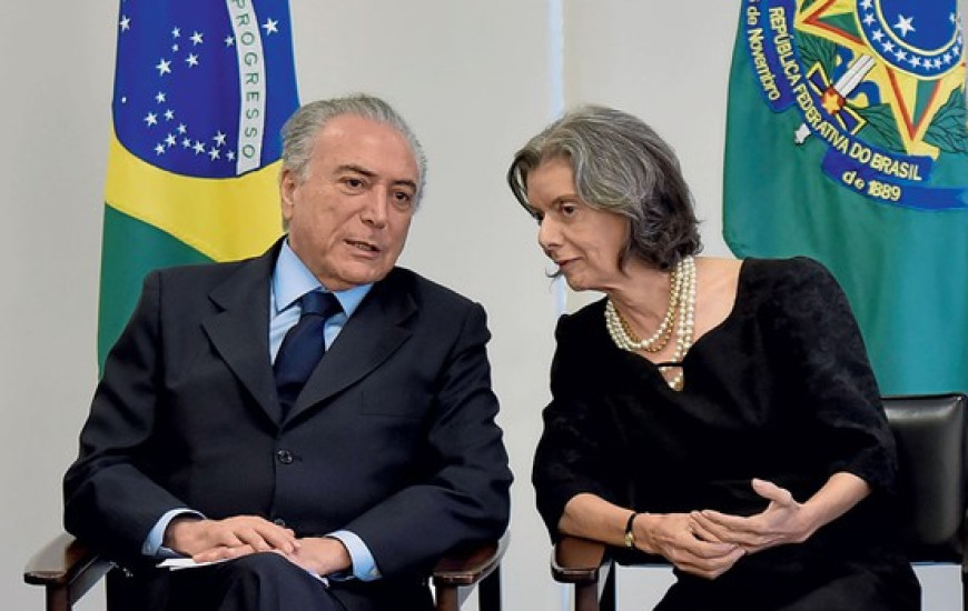 Carmém Lúcia e Michel Temer