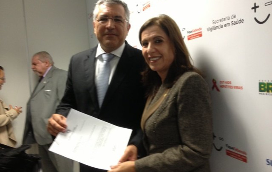 Nilmar e o ministro Alexandre Padilha