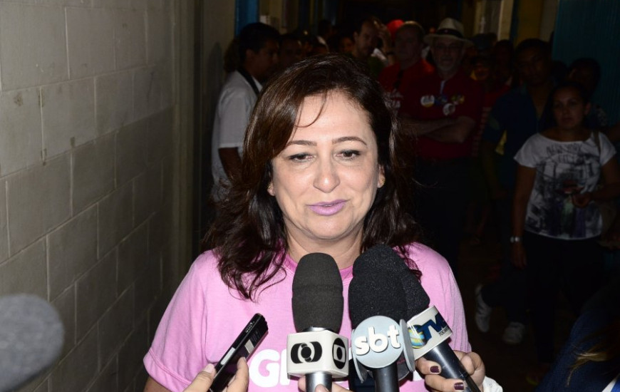 Kátia Abreu: agradecida e na campanha de Dilma