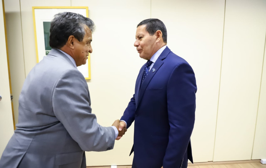 Vice-presidente General Mourão e presidente do PSL/TO, Antônio Jorge Godinho