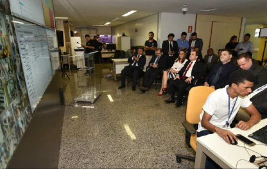 Sala de monitoramento da Tecnologia da Informação do TRE/TO